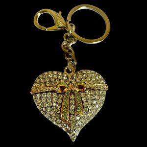 Killarney Crystal Heart Keychain Made In Ireland In Box